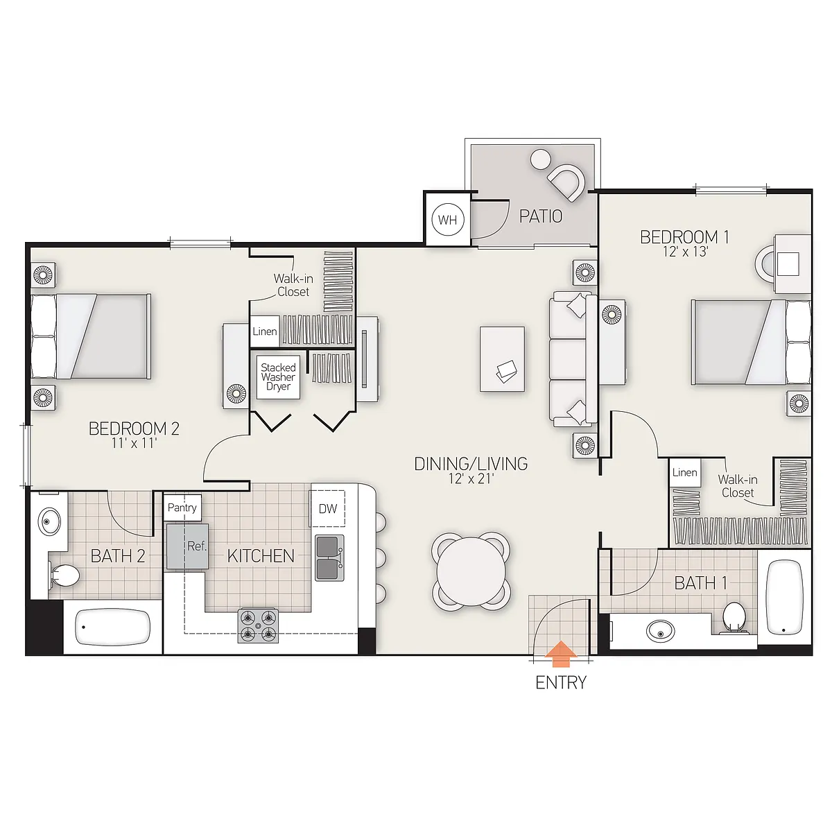 Floor plan Plan E