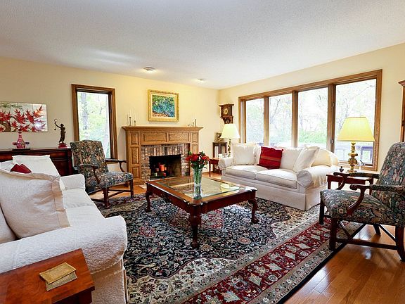Living room has hardwood floors