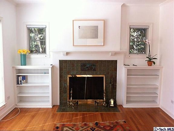 Living room with built-ins