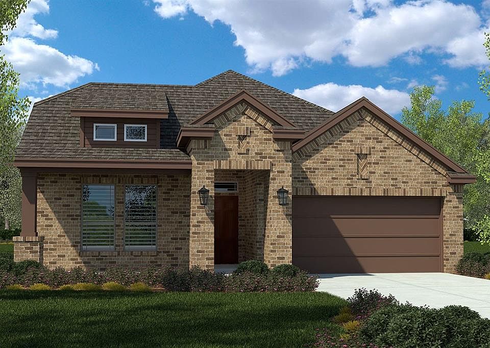 D.R. Horton's Avery Floorplan Elevation F. Photos shown here may not depict the specified home & features included are for illustration purposes only.