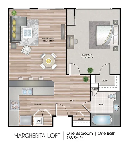Floor plan Margherita Loft