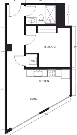 1 Bed | 1 Bath | 480-487 SQ FT 1 Bed | 1 Bath | 480-487 SQ FT
