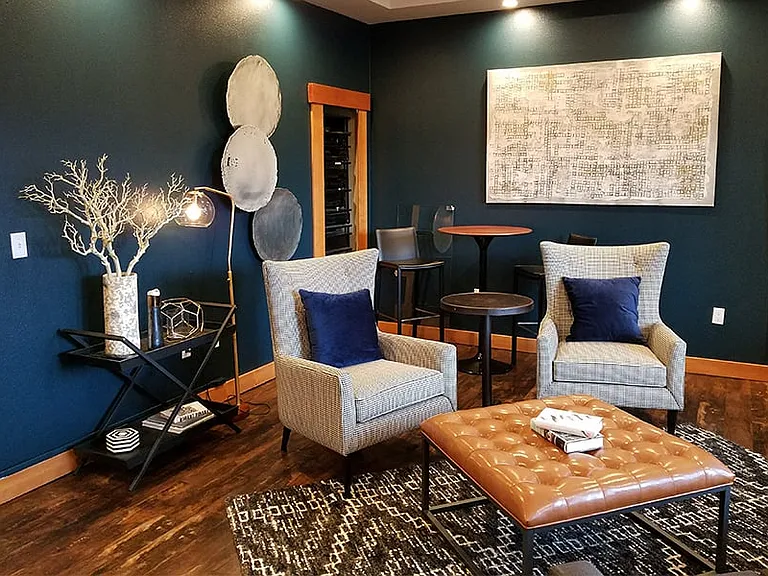 Theater room for watching movies and sporting events