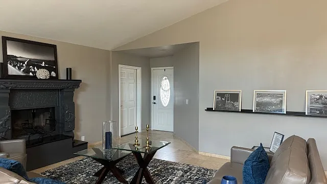 FURNISHED. View from the entrance.