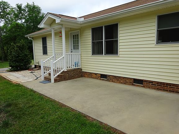 Large back patio