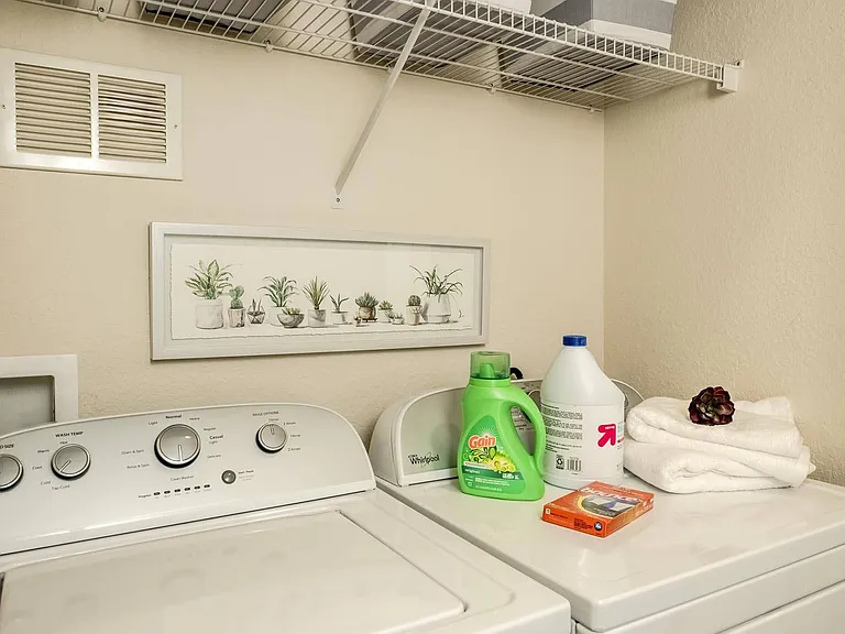 In-home laundry setup