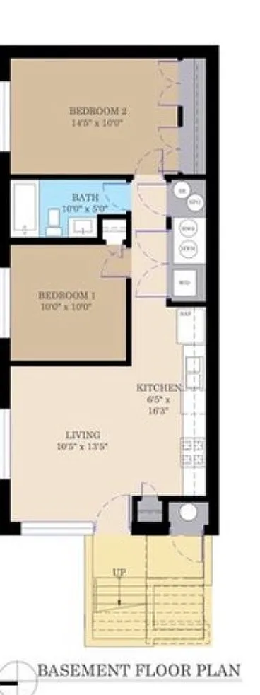 Garden Unit Floor Plan - 18 W 44th St #G