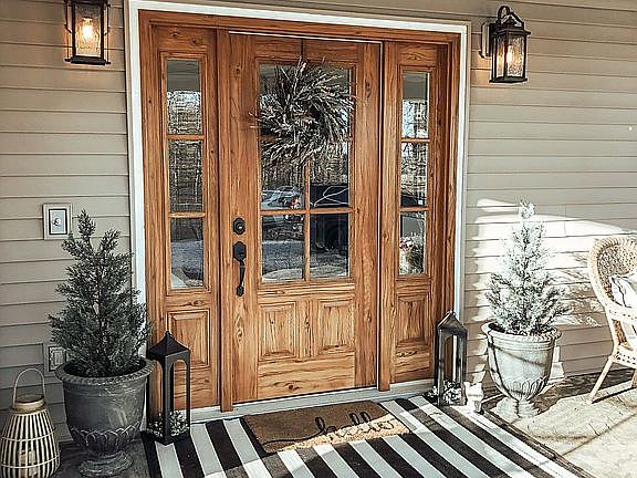 Custom painted front door