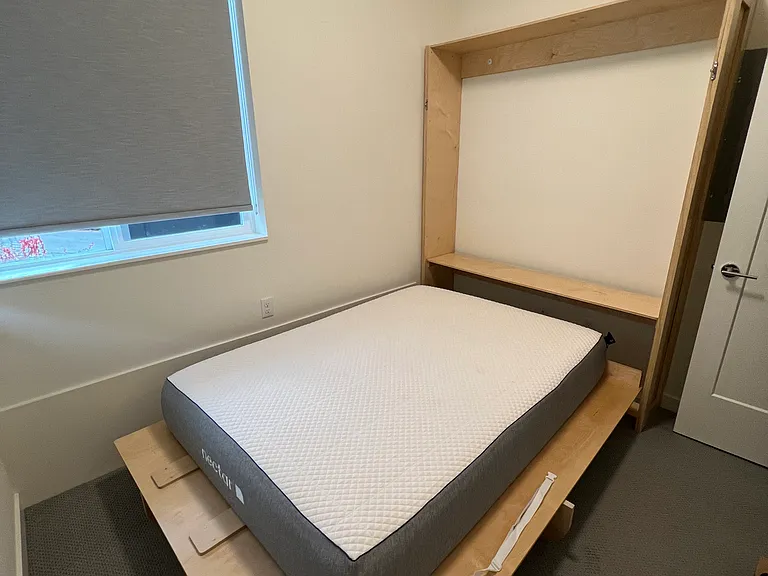 Queen murphy bed down (can be removed!)