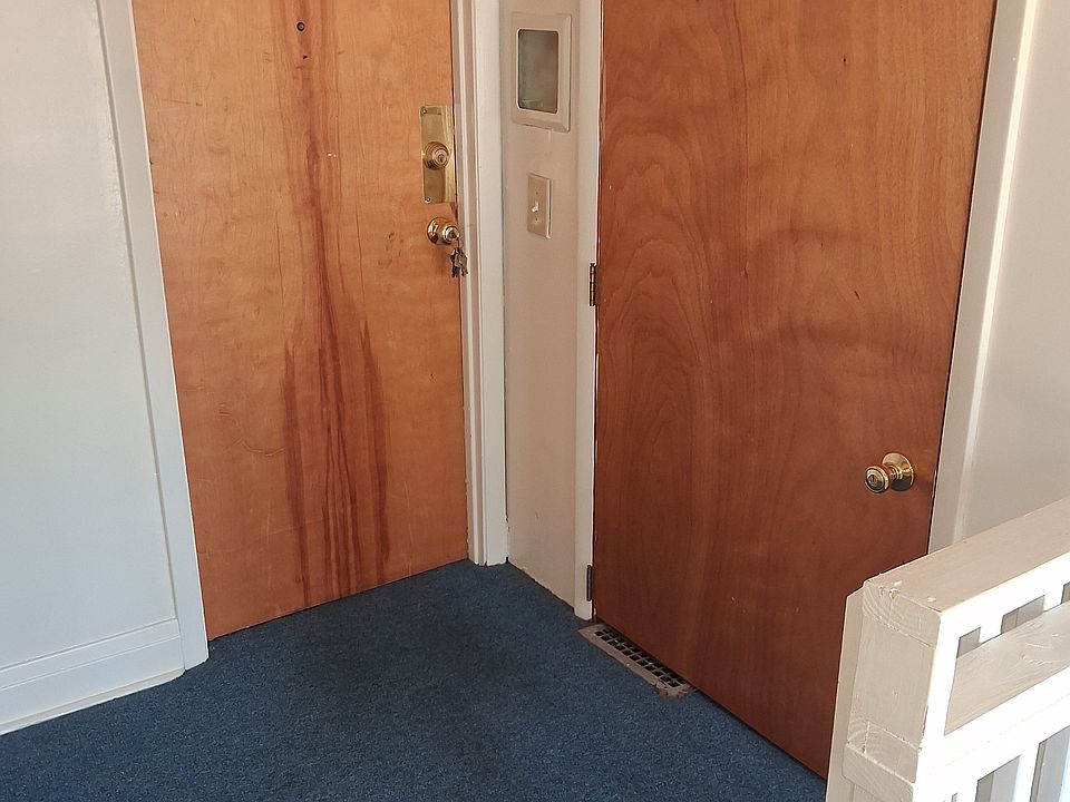 Door on left is entry door. The door on right is large storage off your private enter.