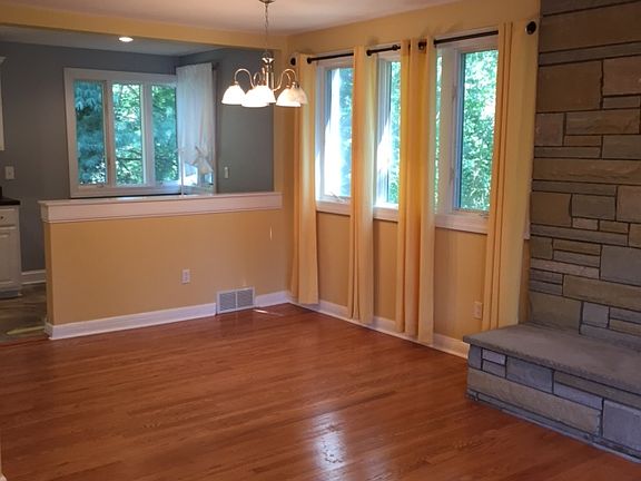 Spacious dining area