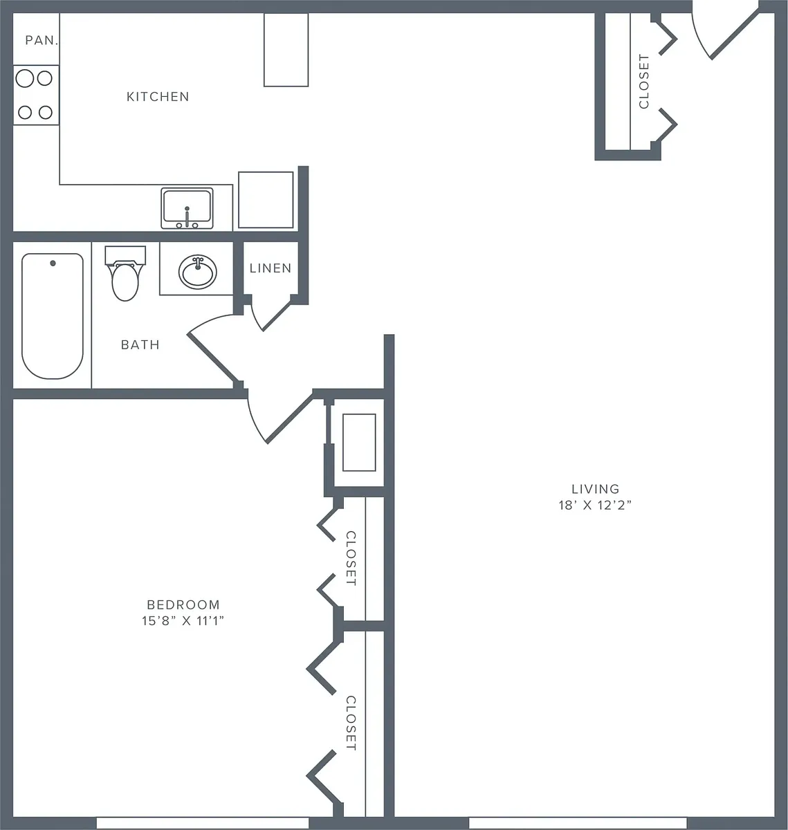 Floor plan A2 Renovated
