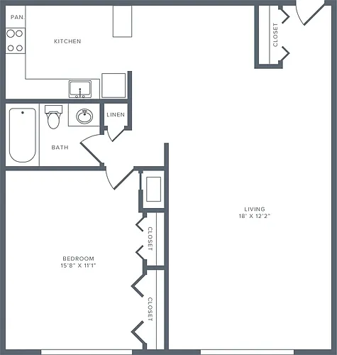 Floor plan A2 Renovated