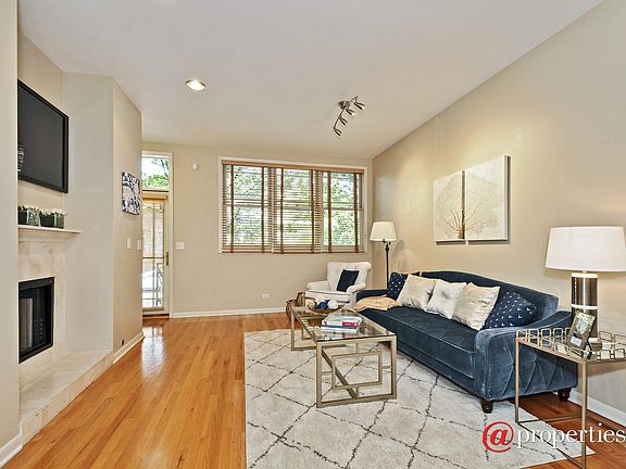 Living room has great natural light.