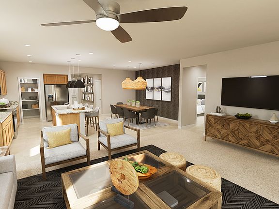 Plan 3501 Great Room Virtual Rendering