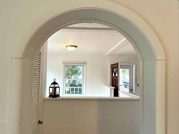 View from kitchen to front rooms