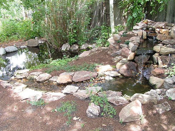Waterfall and pond