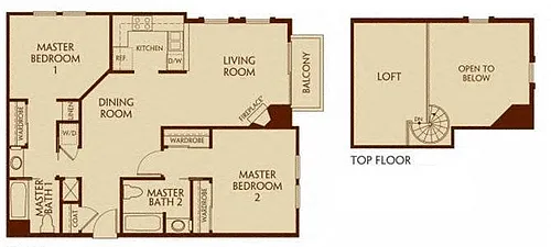 Floor plan 2.2 D loft