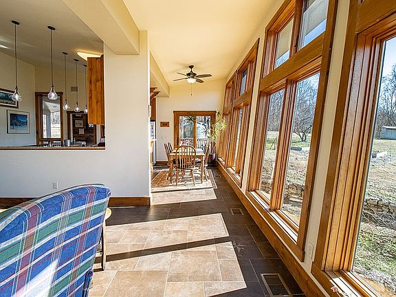 Looking east toward table