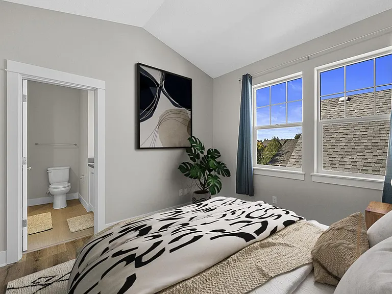 Bedroom 5. This image shows a virtually furnished space. Bedrooms come unfurnished.