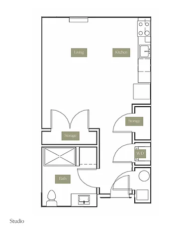 Floor plan Studio