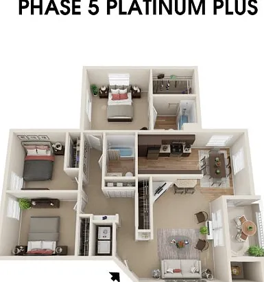 3 Beds, 2 Baths - Phase 5 3 Beds, 2 Baths - Phase 5