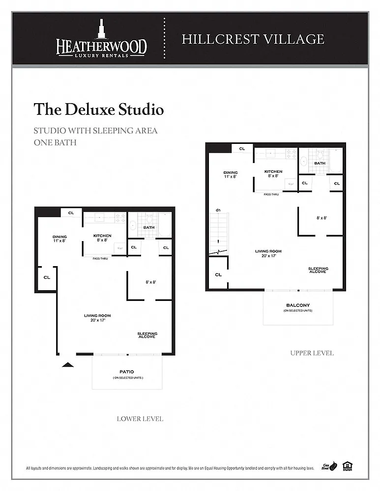 Floor plan The Deluxe Studio