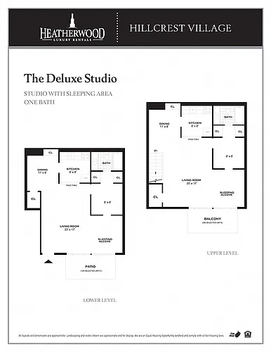 Floor plan The Deluxe Studio