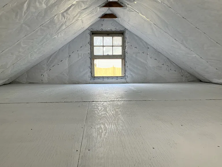 Temperature controlled attic over the garage for bonus storage.