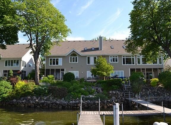 The home and the development are very impressive from the water. You have 55 feet of frontage here and 32 foot boat slip.