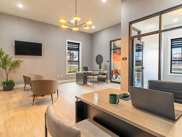 Experience a refined work environment designed for productivity and comfort.
