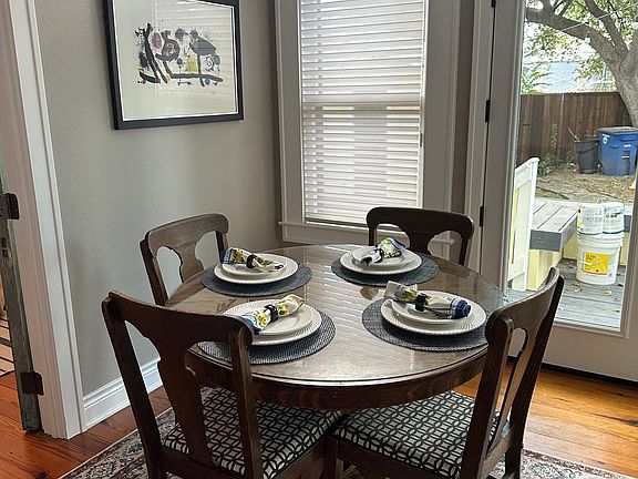 Dining Area off kitchen leading to back porch