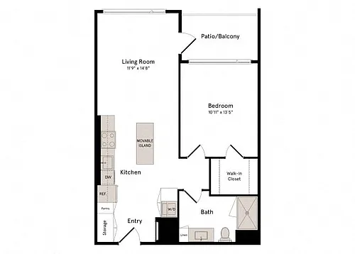 Floor plan 1B6