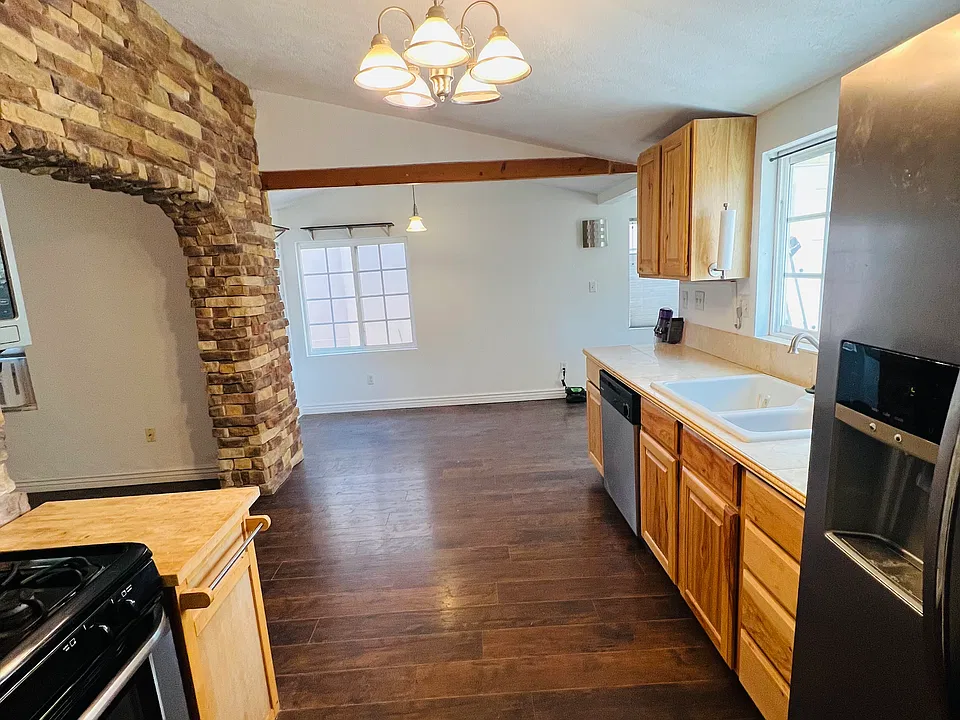 Kitchen and dining area