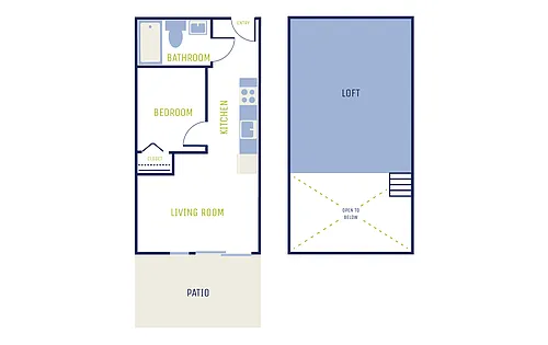 Floor plan 1x1 Loft G