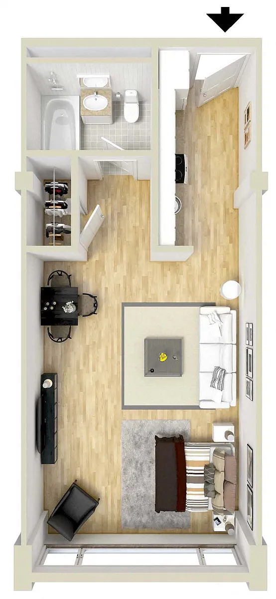 Floor plan Studio