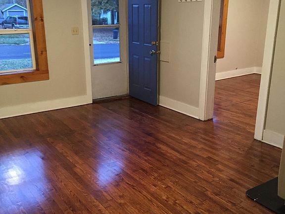 Living room looking into the bedroom.