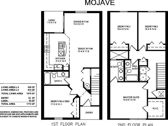 Mojave - Tampa Townhome plan by Highland Homes