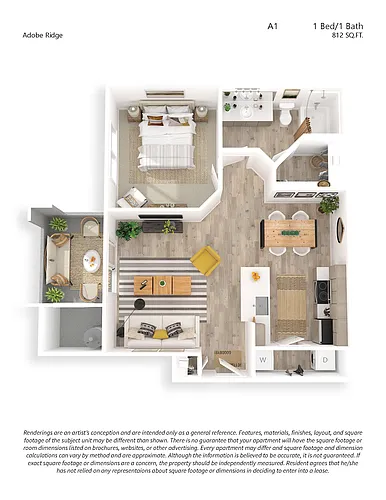 Floor plan A1 1X1