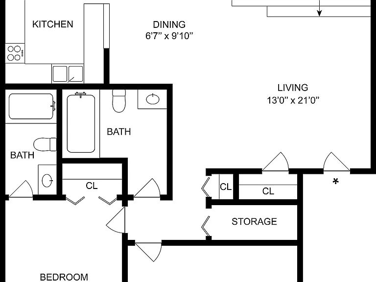 2x2 | 2-Bedroom Floorplan 2x2 | 2-Bedroom Floorplan