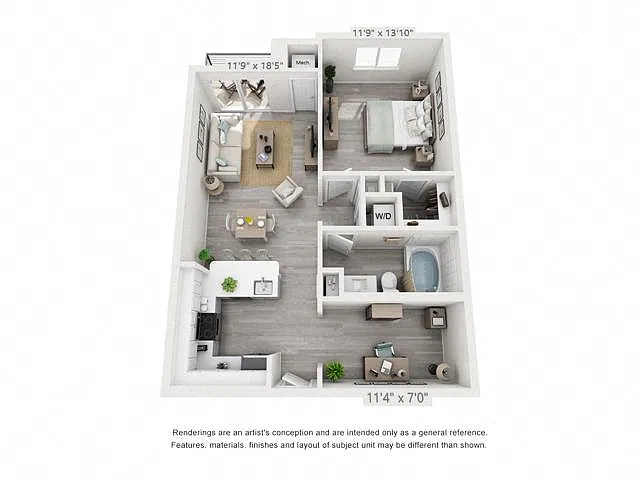 Floor plan Alton with office