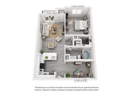 Floor plan Alton with office