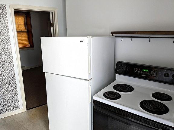 Full size refrigerator and electric stove