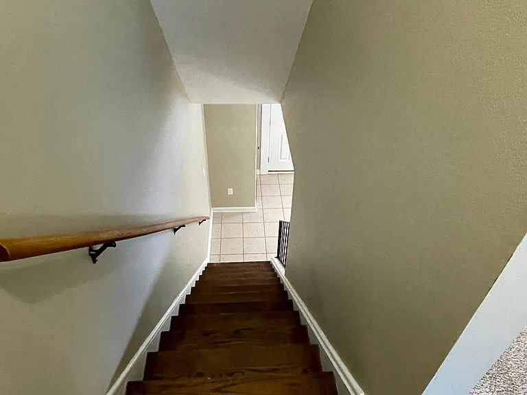 View from top of the stairs