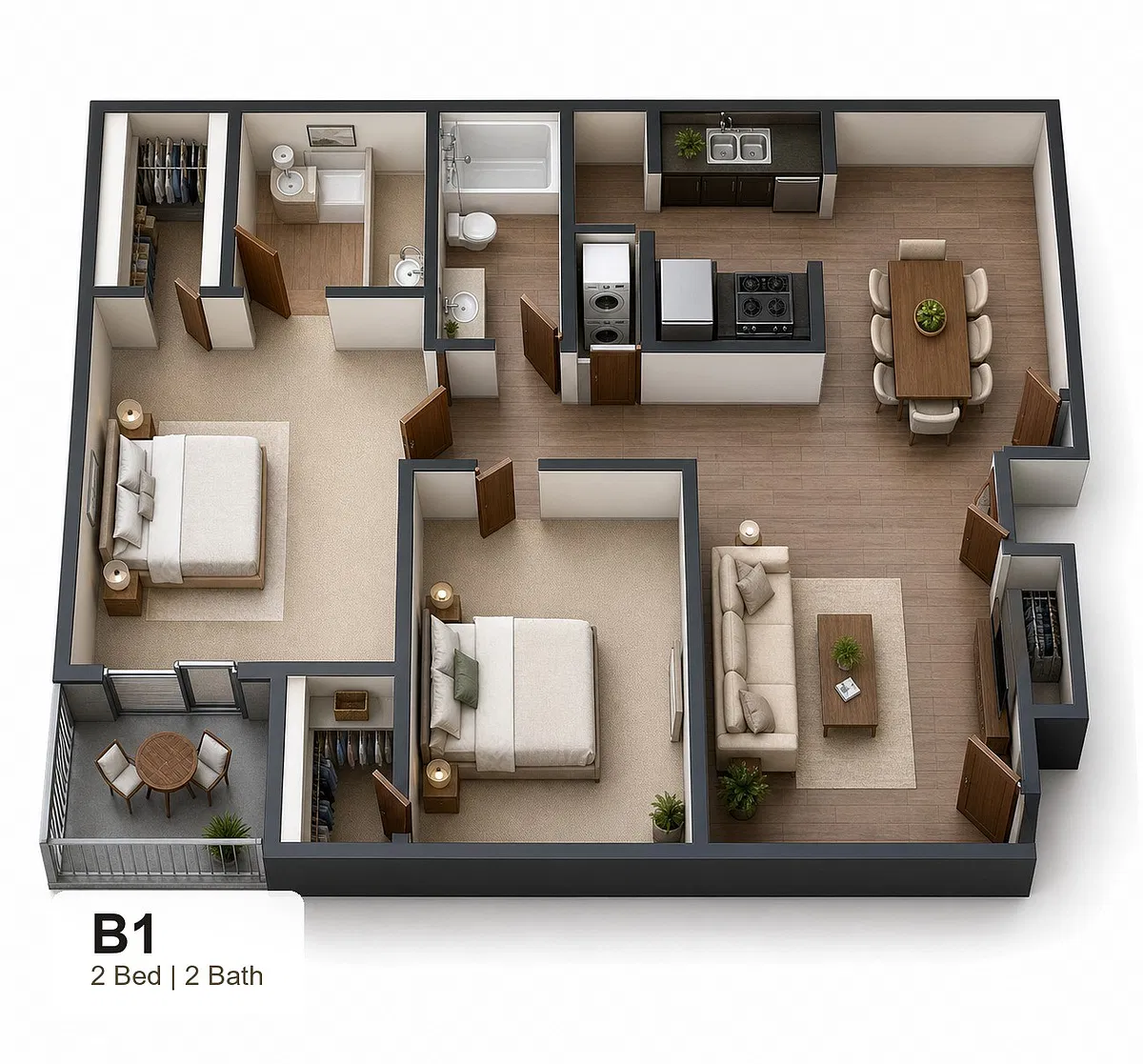 Floor plan B1