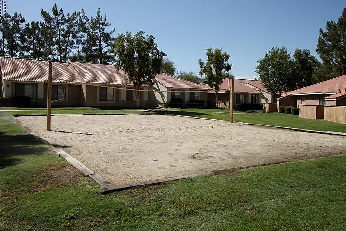 There is a Volleyball court on the site