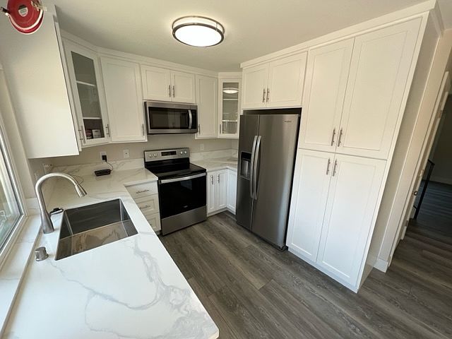 Kitchen with New Stainless Steel Appliances