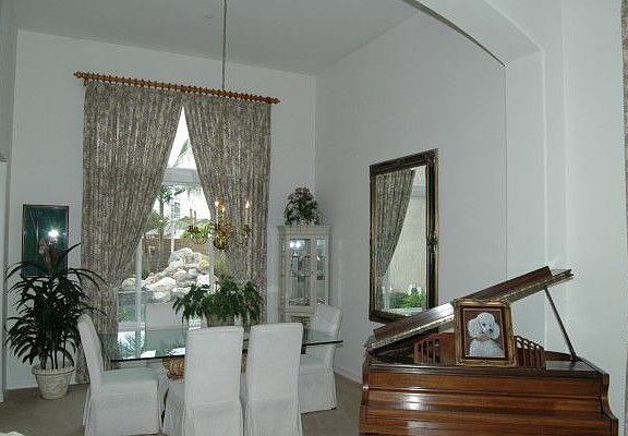Formal Dining Area Overlooking Pool