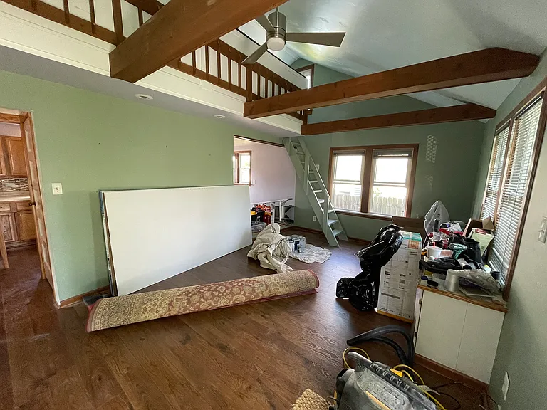 Living room (in final stages of renovation).