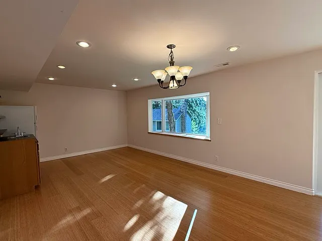 Recreation room at lower level